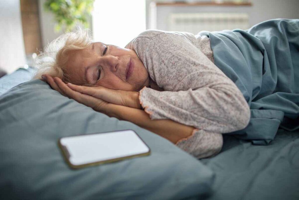 Grandma enjoying quality sleep