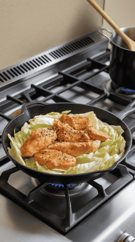 Cabbage Stir-Fry with Chicken