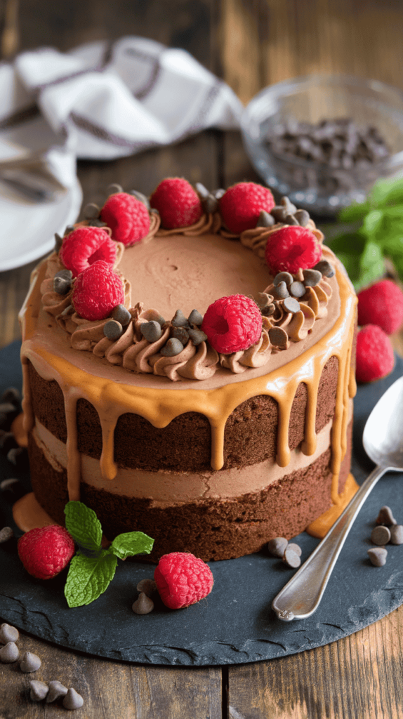 Chocolate Peanut Butter Layer Cake