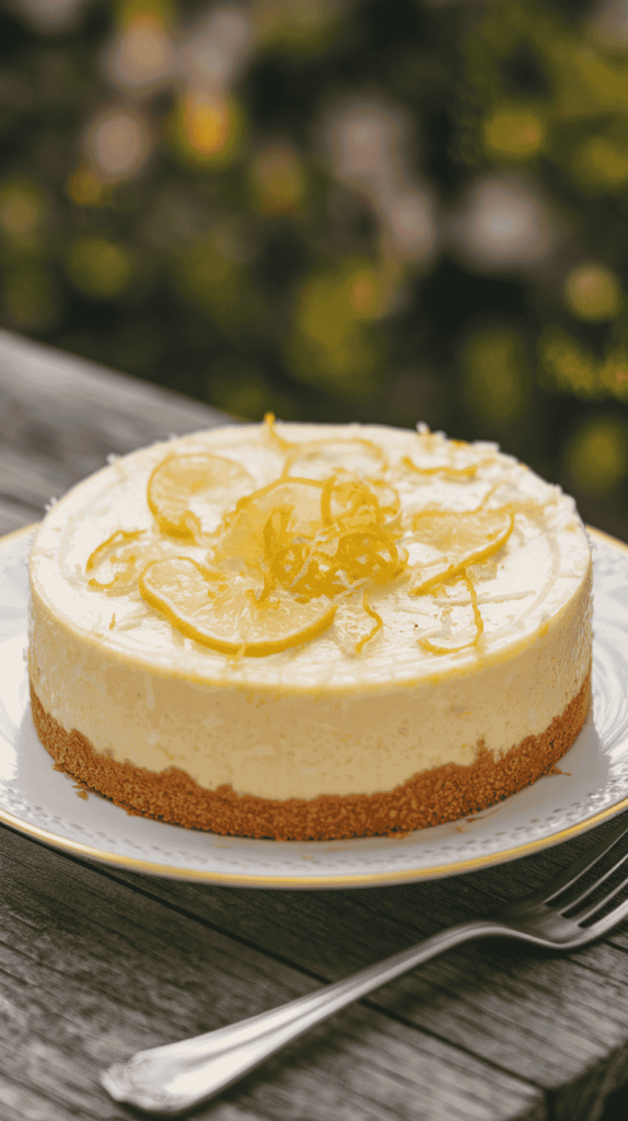 Lemon Coconut Cheesecake