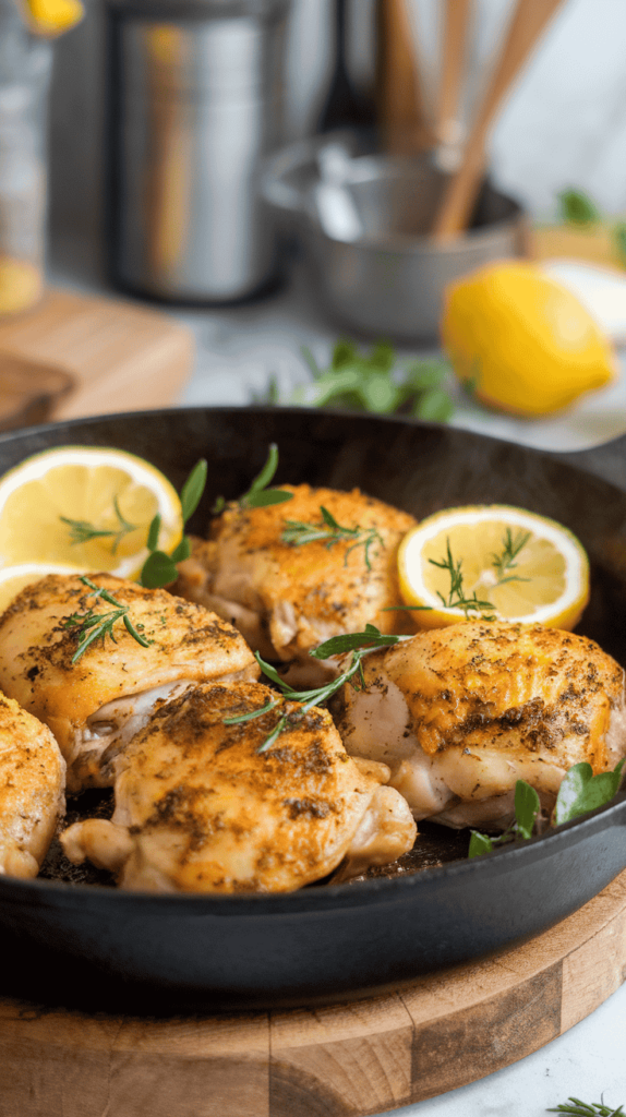 Zesty Lemon Herb Chicken Thighs