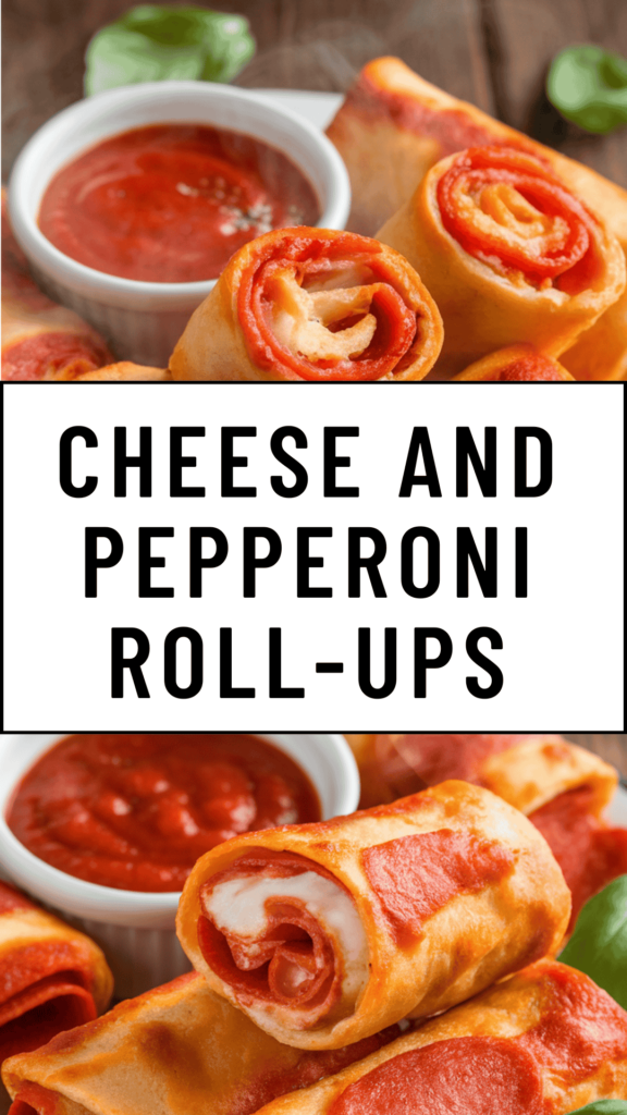 Cheese and Pepperoni Roll-Ups