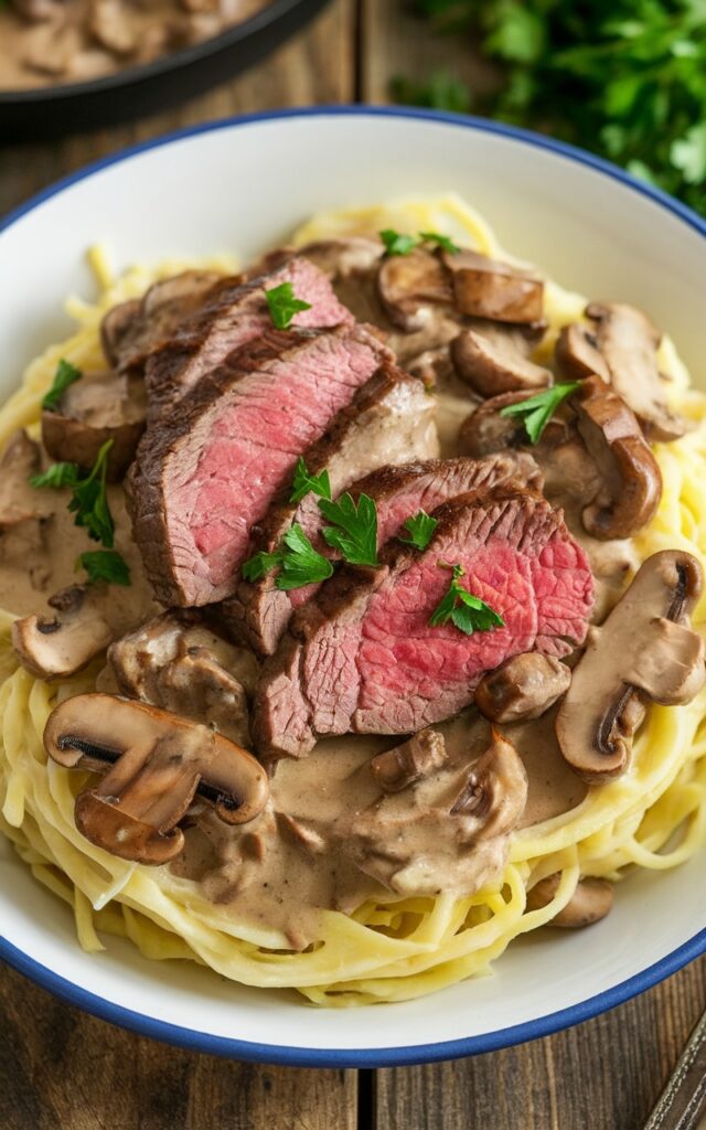 Keto Beef Stroganoff